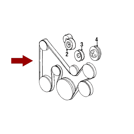 Додж калибр приводной ремень схема